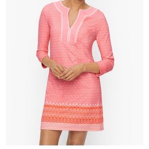 Talbots Cabana Life Coral Coast Tunic Coverup SPF 50 Large